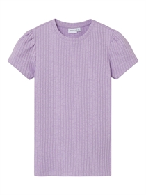 NAME IT Rib T-shirt Najaa Violet Tulle